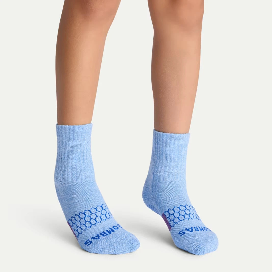 Junior Marl Gripper Calf Sock 4-Pack - US 2333