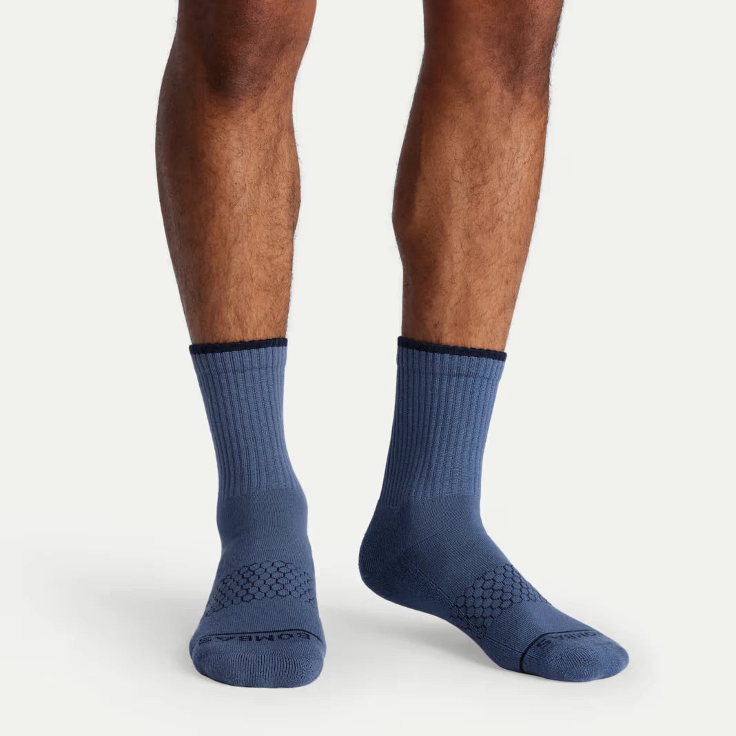Men's Merino Wool Blend Half Calf Sock 4-Pack - US 0096