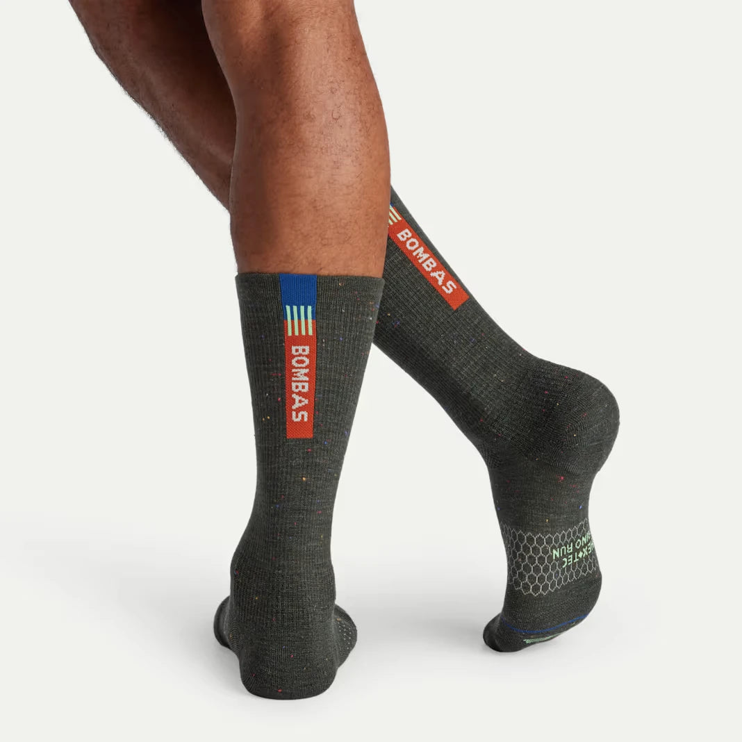 Men's Merino Wool Blend Run Calf Sock 6-Pack - US 7126