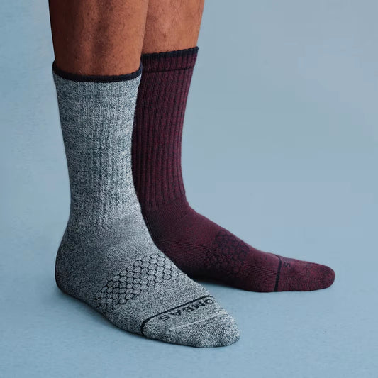 Men's Merino Wool Blend Calf Socks - US 7180