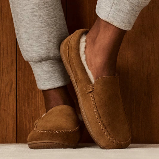 Men's Suede Moccasin Slipper - US 5286