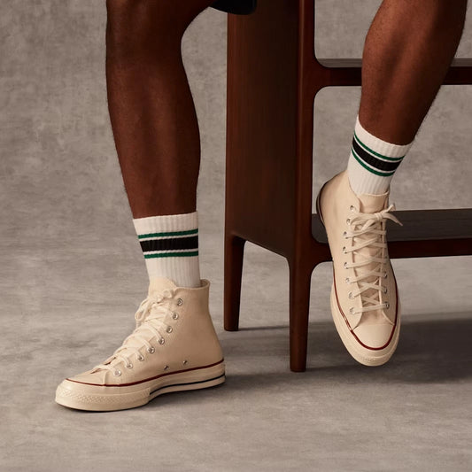 Men's Vintage Stripes Half Calf Socks - US 5236