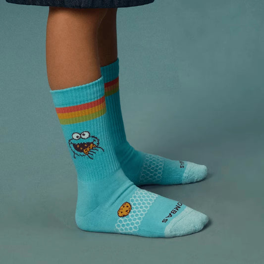 Sesame Street | Bombas Youth Calf Sock 4-Pack Gift Box - US 7149