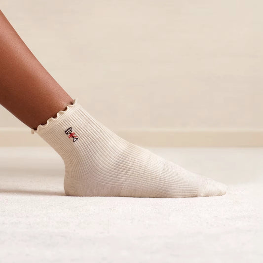 Women's Ruffle Rib Quarter Sock 8-Pack - US 2410