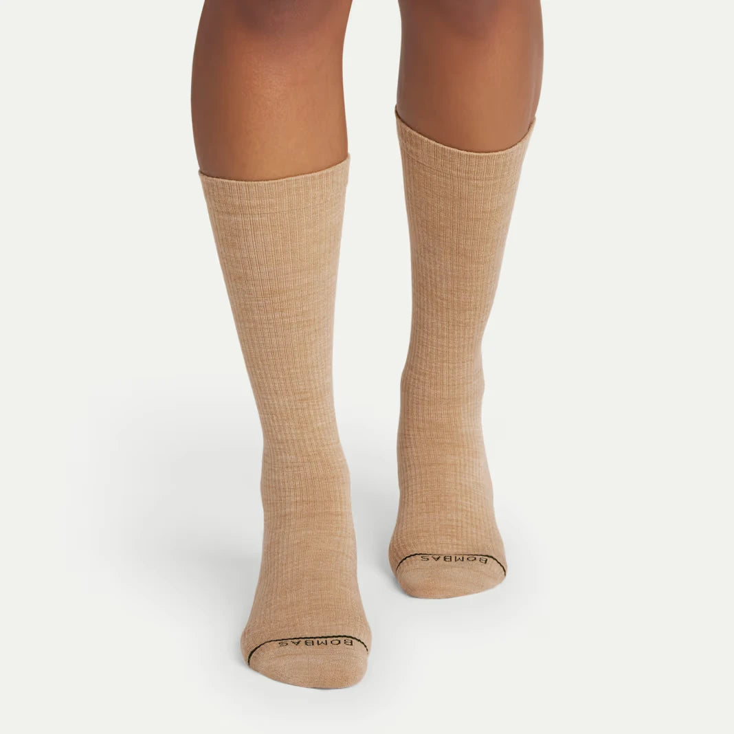 Women's Merino Wool Blend Modern Rib Calf Sock 8-Pack - US 8577