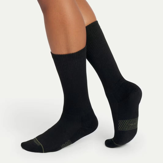 Women's Merino Wool Blend Modern Rib Calf Socks - US 2279