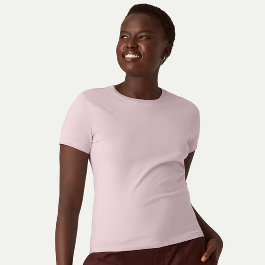 Women's Pima Cotton Slim Crew Neck T-Shirt 6-Pack - US 8947