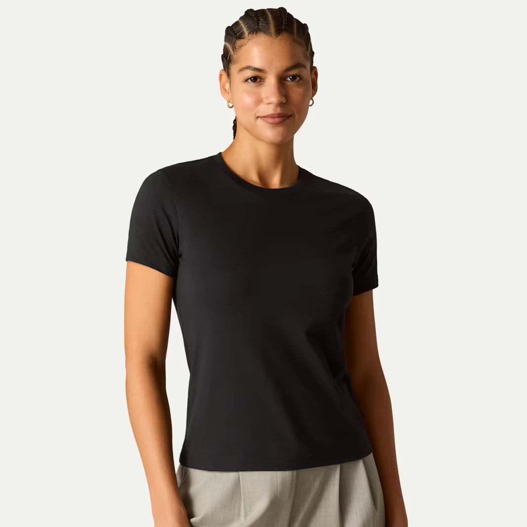 Women's Pima Cotton Slim Crew Neck T-Shirt 6-Pack - US 8947