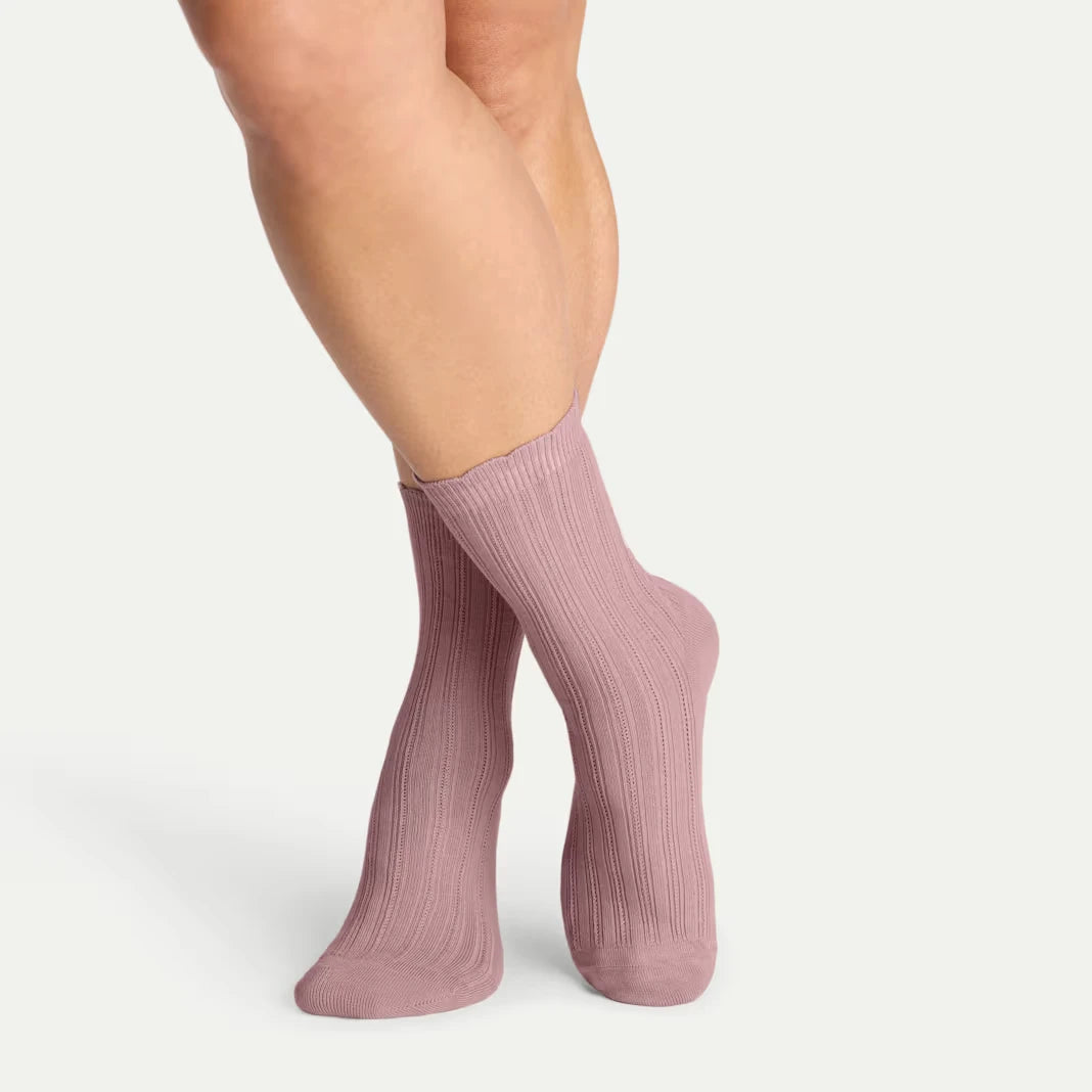 Women's Scallop Half Calf Socks - US 4814