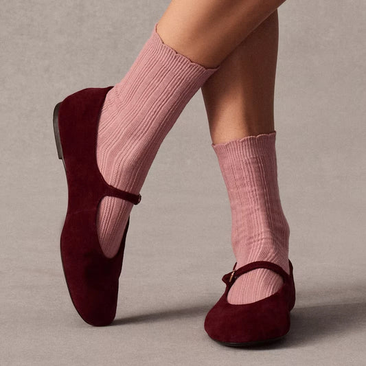 Women's Scallop Half Calf Socks - US 4814
