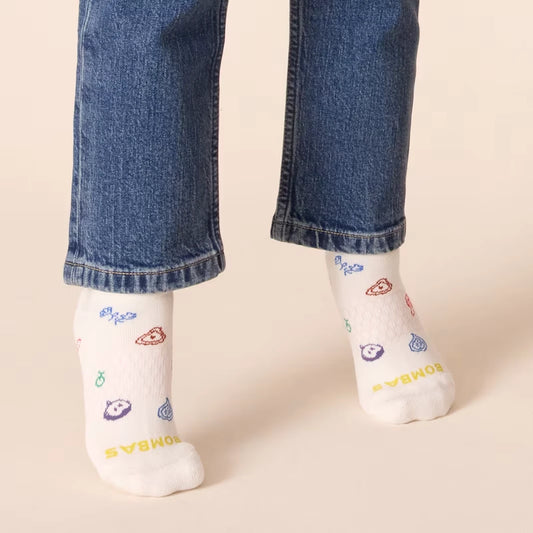 Youth Dinner Party Ankle Sock 4-Pack - US 7613