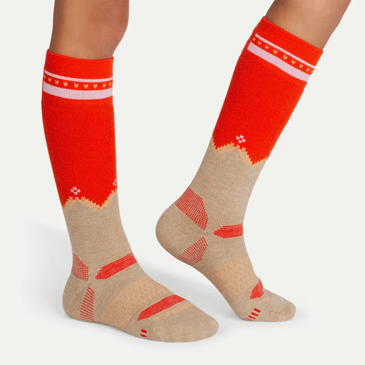Youth Full-Cushion Merino Wool Blend Ski & Snowboard Sock 6-Pack - US 8969