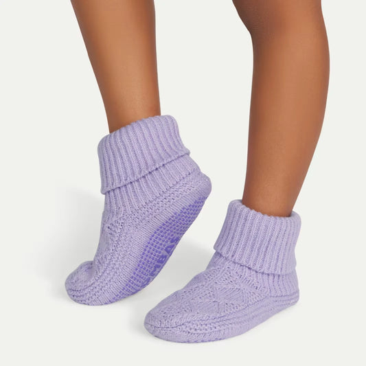 Youth Gripper Slipper Bootie - Sherpa-Lined - US 1125