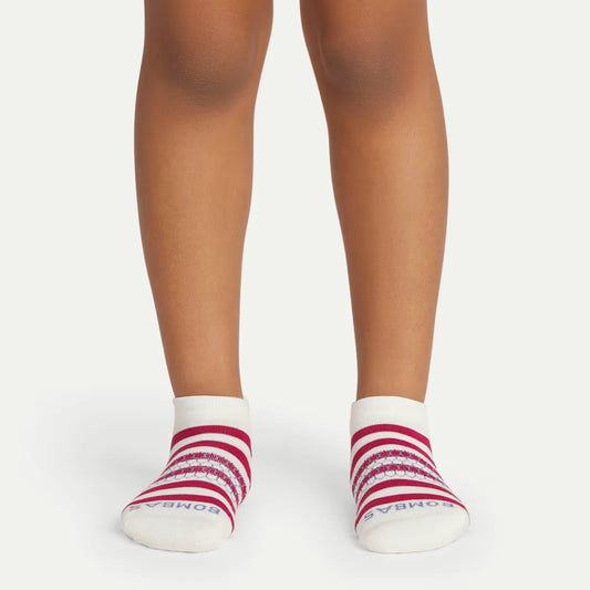 Youth Stripes Ankle Sock 4-Pack - US 1665