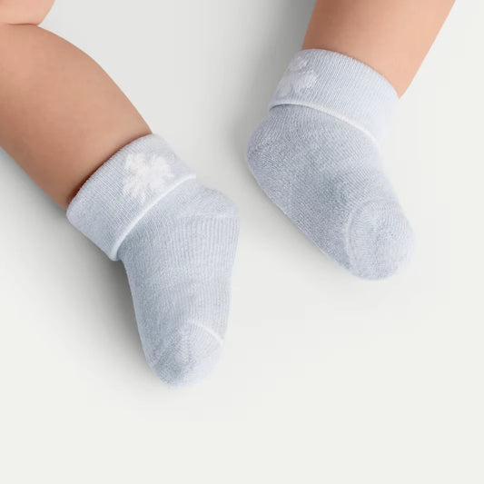 Baby Merino Wool Blend Calf Sock 4-Pack (0-6 Months) - US 9103