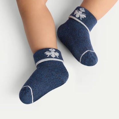 Baby Merino Wool Blend Calf Sock 4-Pack (0-6 Months) - US 9103
