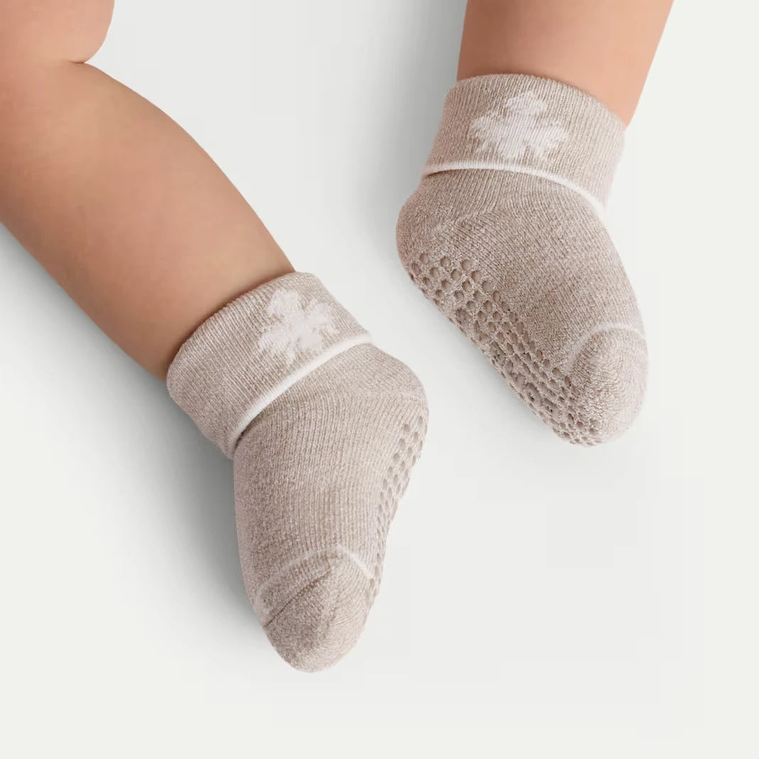 Baby Merino Wool Blend Gripper Calf Sock 8-Pack (6-12 Months) - US 3230