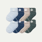 Baby Merino Wool Blend Gripper Calf Sock 8-Pack (6-12 Months) - US 3230