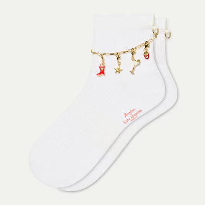 Bombas x Susan Alexandra Charms and Anklet Quarter Socks - US 9465