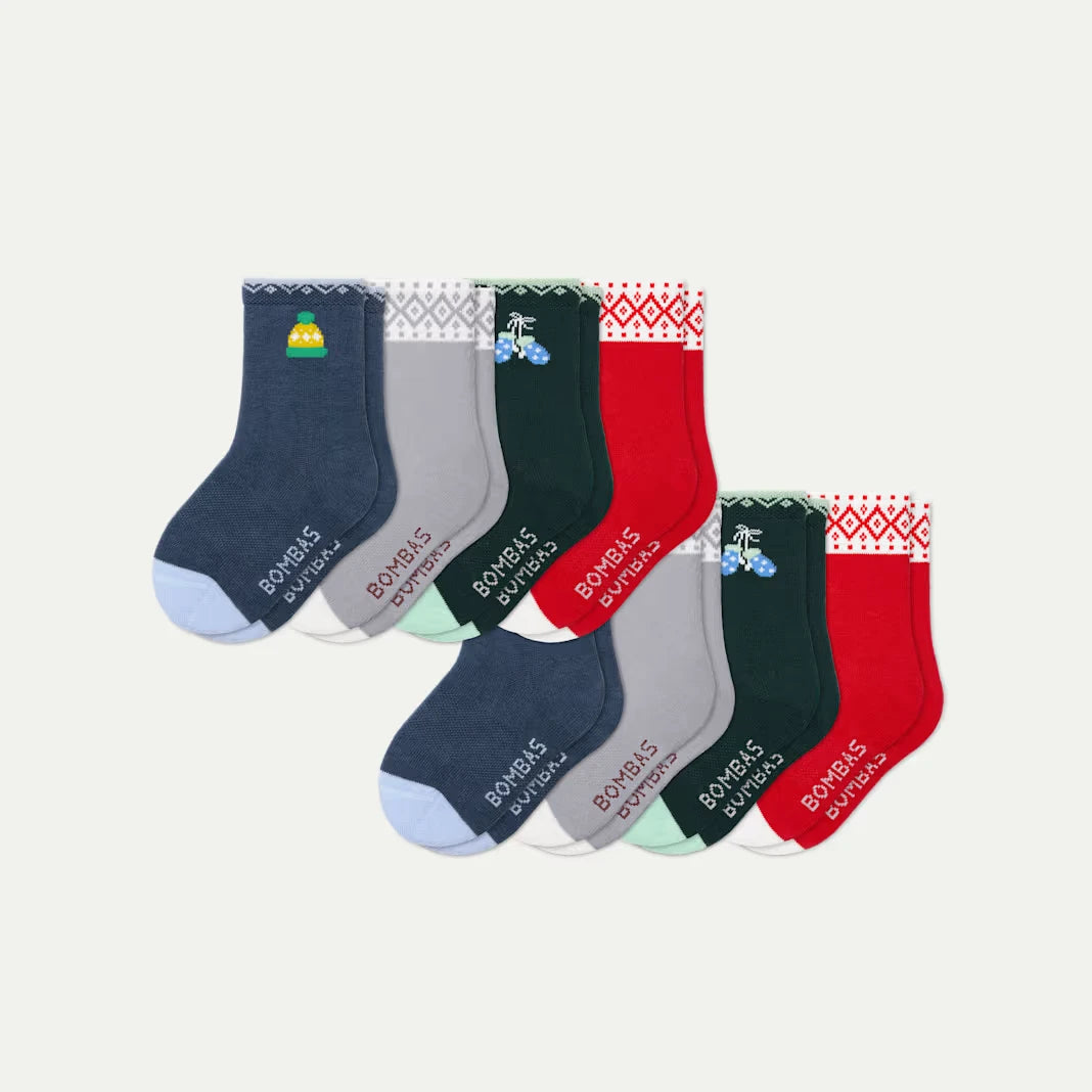 Junior Lightweight Calf Sock 8-Pack - US 8771