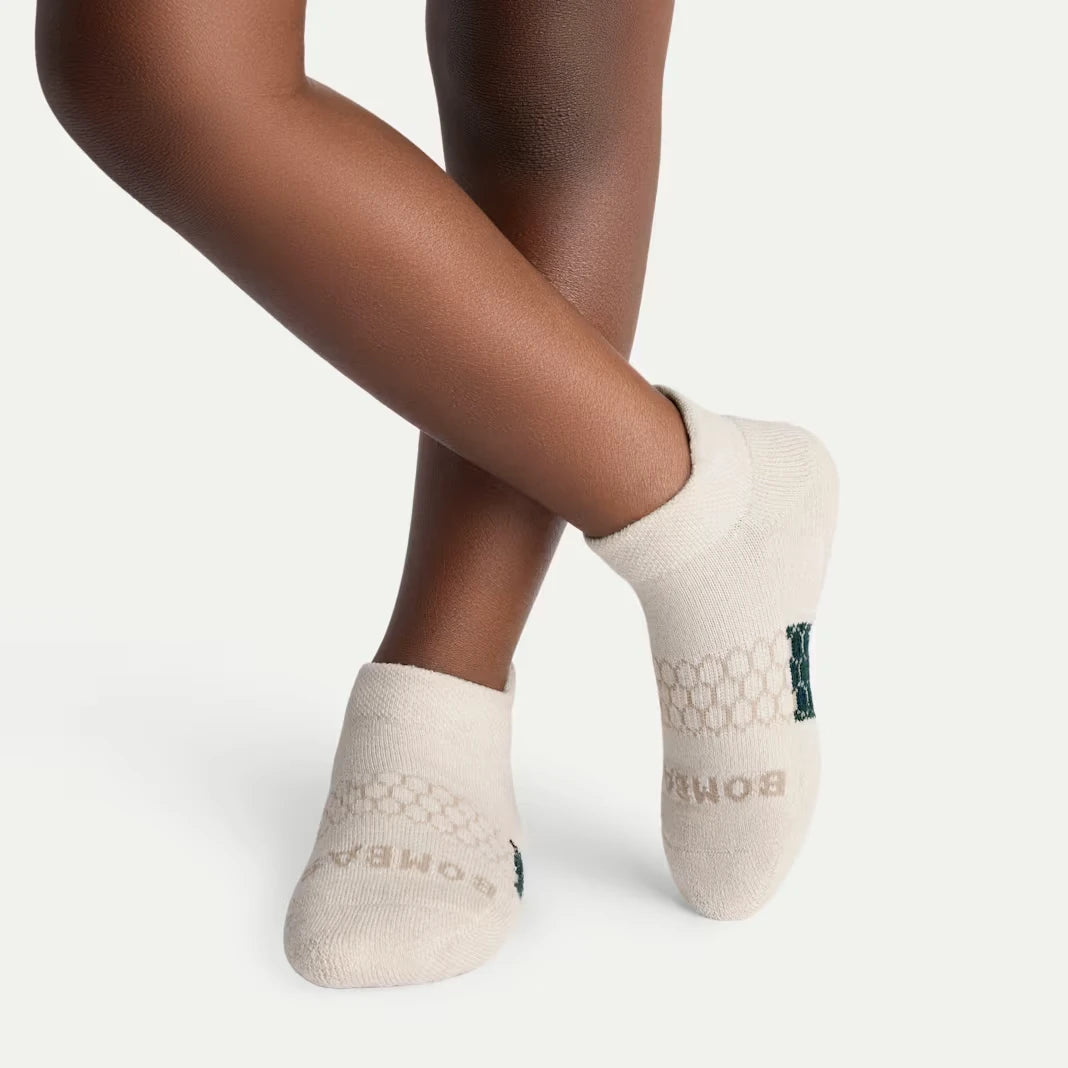 Junior Marl Gripper Ankle Sock 4-Pack - US 1200