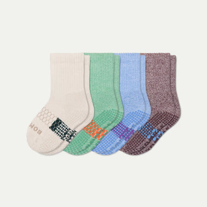 Junior Marl Gripper Calf Sock 4-Pack - US 2333