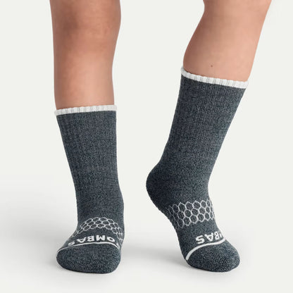 Junior Merino Wool Blend Gripper Calf Sock 4-Pack - US 5593