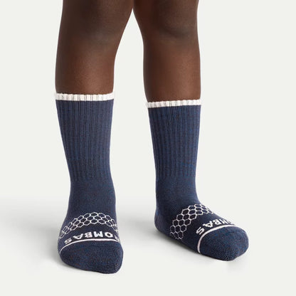 Junior Merino Wool Blend Gripper Calf Sock 8-Pack - US 0209