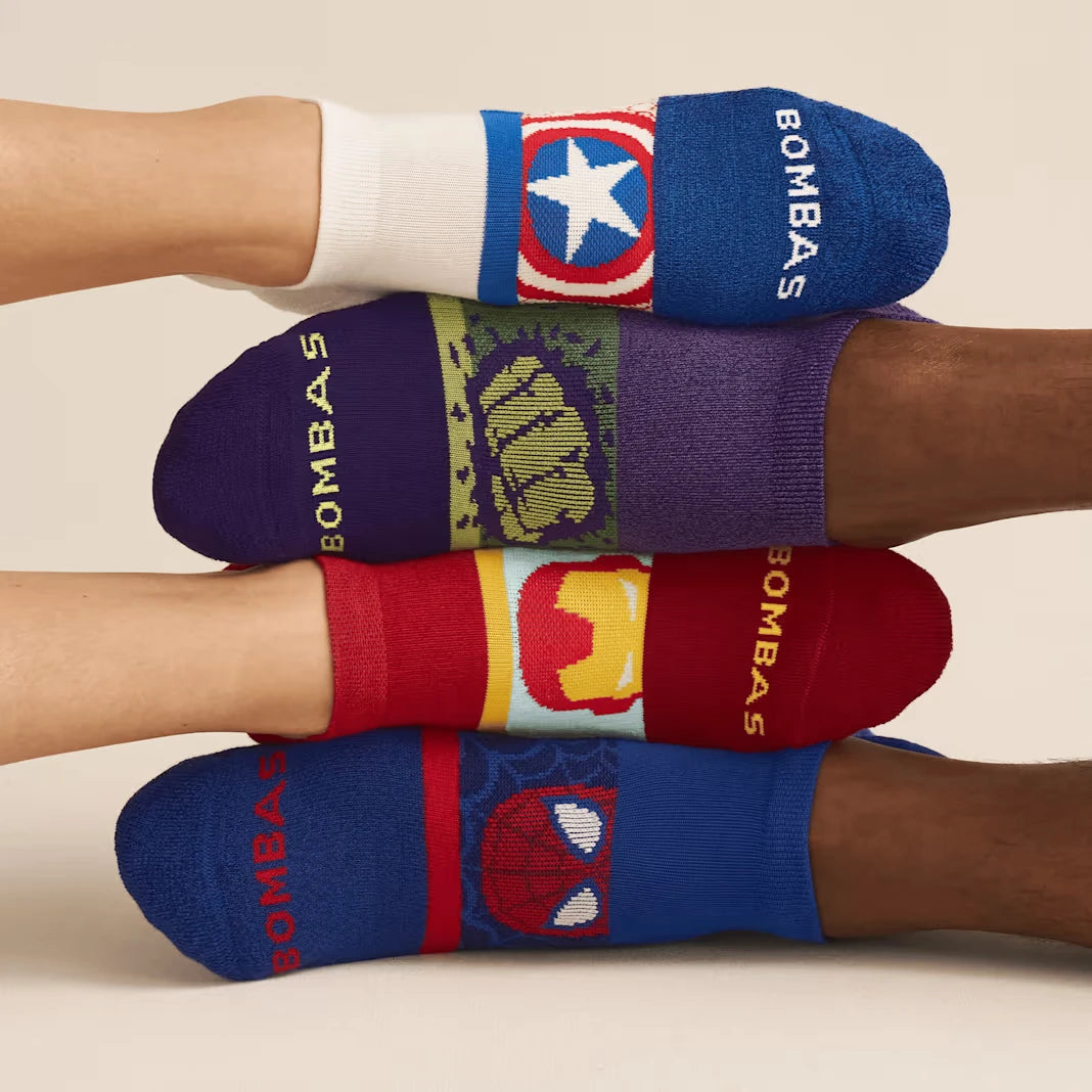 Marvel | Bombas Adult Ankle Sock 4-Pack - US 0078