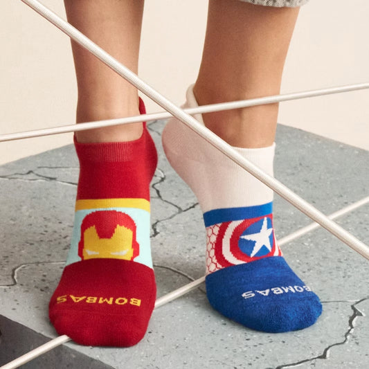 Marvel | Bombas Adult Ankle Socks - US 8635