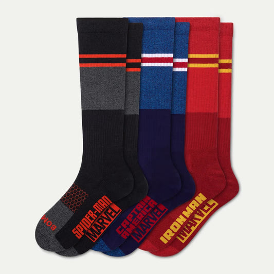 Marvel | Bombas Adult Everyday Compression Knee High Sock 3-Pack (15-20mmHg) - US 1533