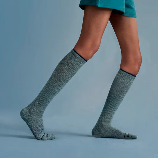 Women's Merino Wool Blend Everyday Compression Knee High Sock 6-Pack (15-20mmHg) - US 3557