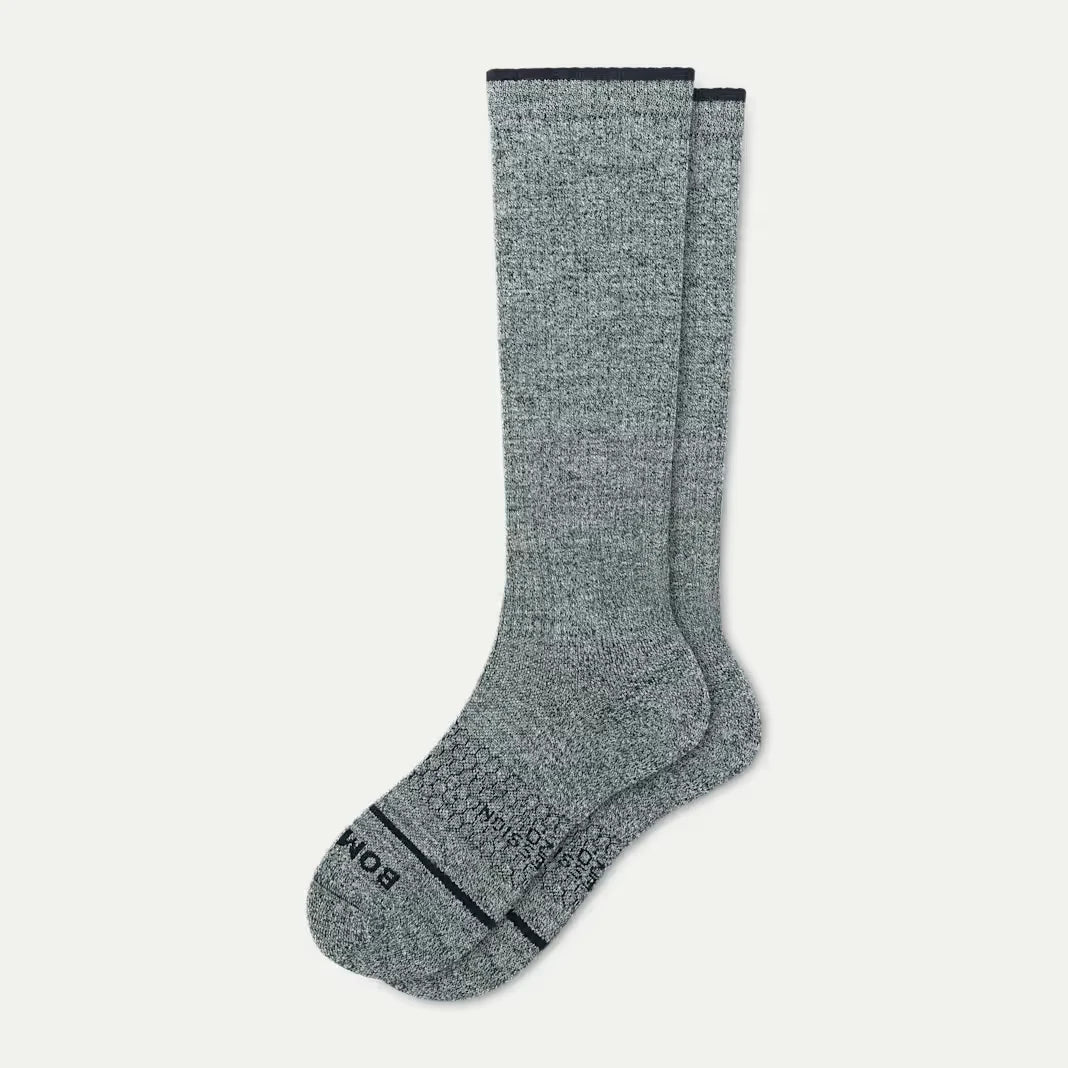 Women's Merino Wool Blend Everyday Compression Knee High Socks (15-20mmHg) - US 6274