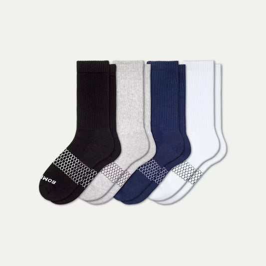 Men's Solids Calf Sock 4-Pack - US 5386