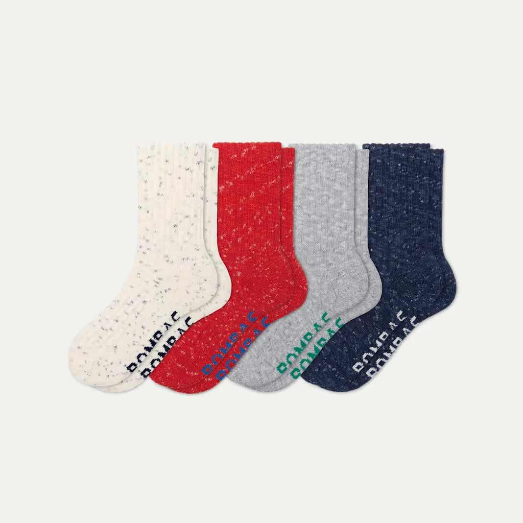 Women's Chunky Ragg Half Calf Sock 4-Pack - US 1919