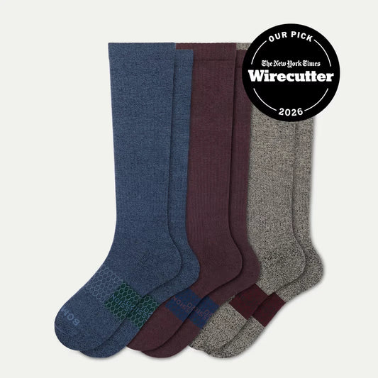 Men's Everyday Compression Knee High Sock 3-Pack (15-20mmHg) - US 3044
