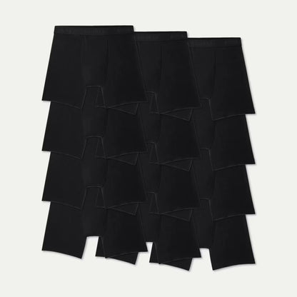 Men's Cotton Modal Blend Boxer Brief 12-Pack - US 6040