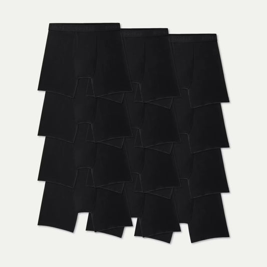 Men's Cotton Modal Blend Boxer Brief 12-Pack - US 6040