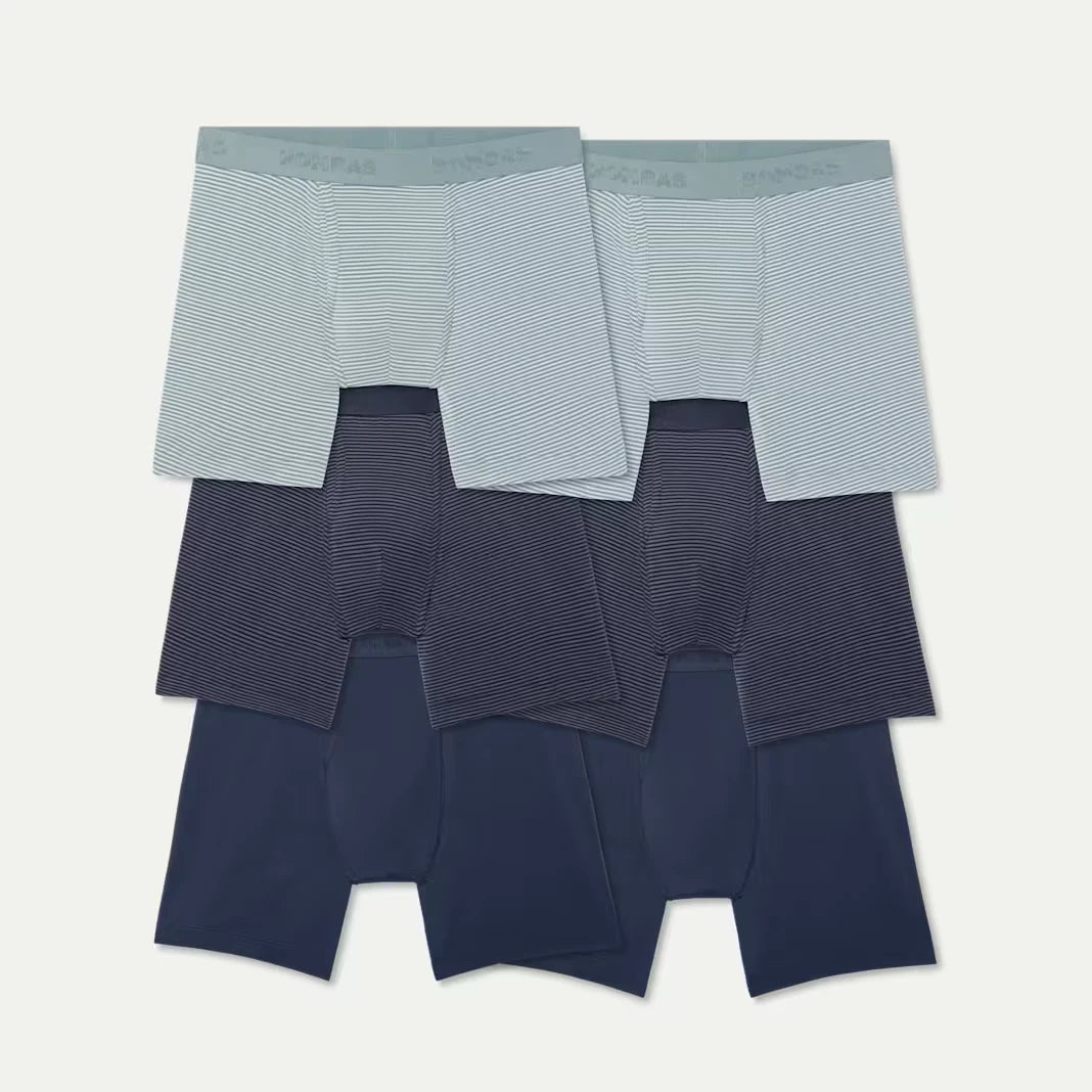 Men's Cotton Modal Blend Boxer Brief 6" 6-Pack - US 6471