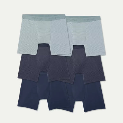 Men's Cotton Modal Blend Boxer Brief 6" 6-Pack - US 6471