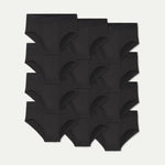 Men's Cotton Modal Blend Flyless Brief 12-Pack - US 9860