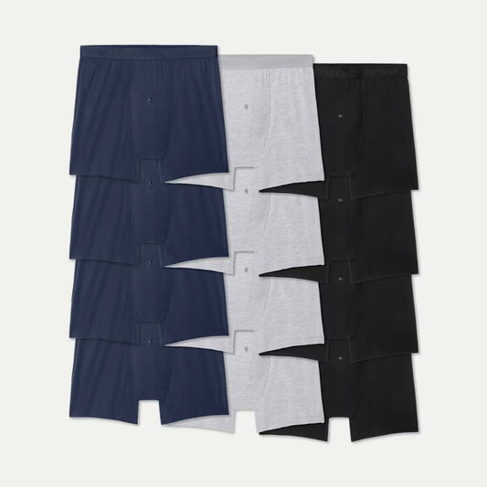 Men's Cotton Modal Blend Boxer 12-Pack - US 6874
