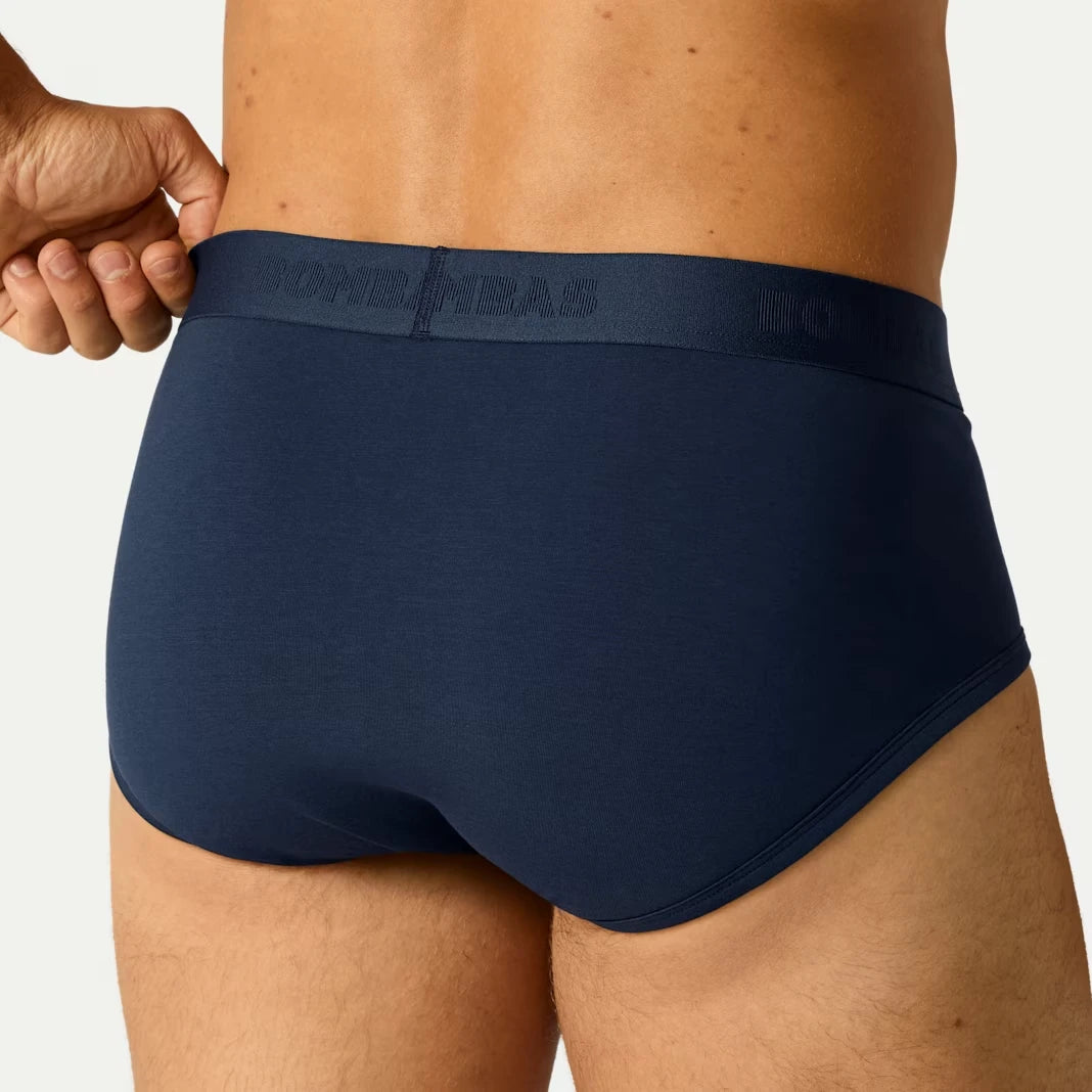 Men's Cotton Modal Blend Flyless Brief - US 6325