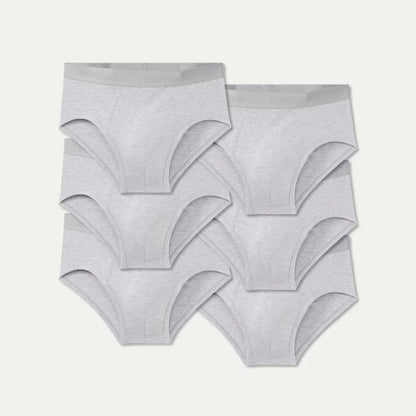 Men's Cotton Modal Blend Flyless Brief 6-Pack - US 2764