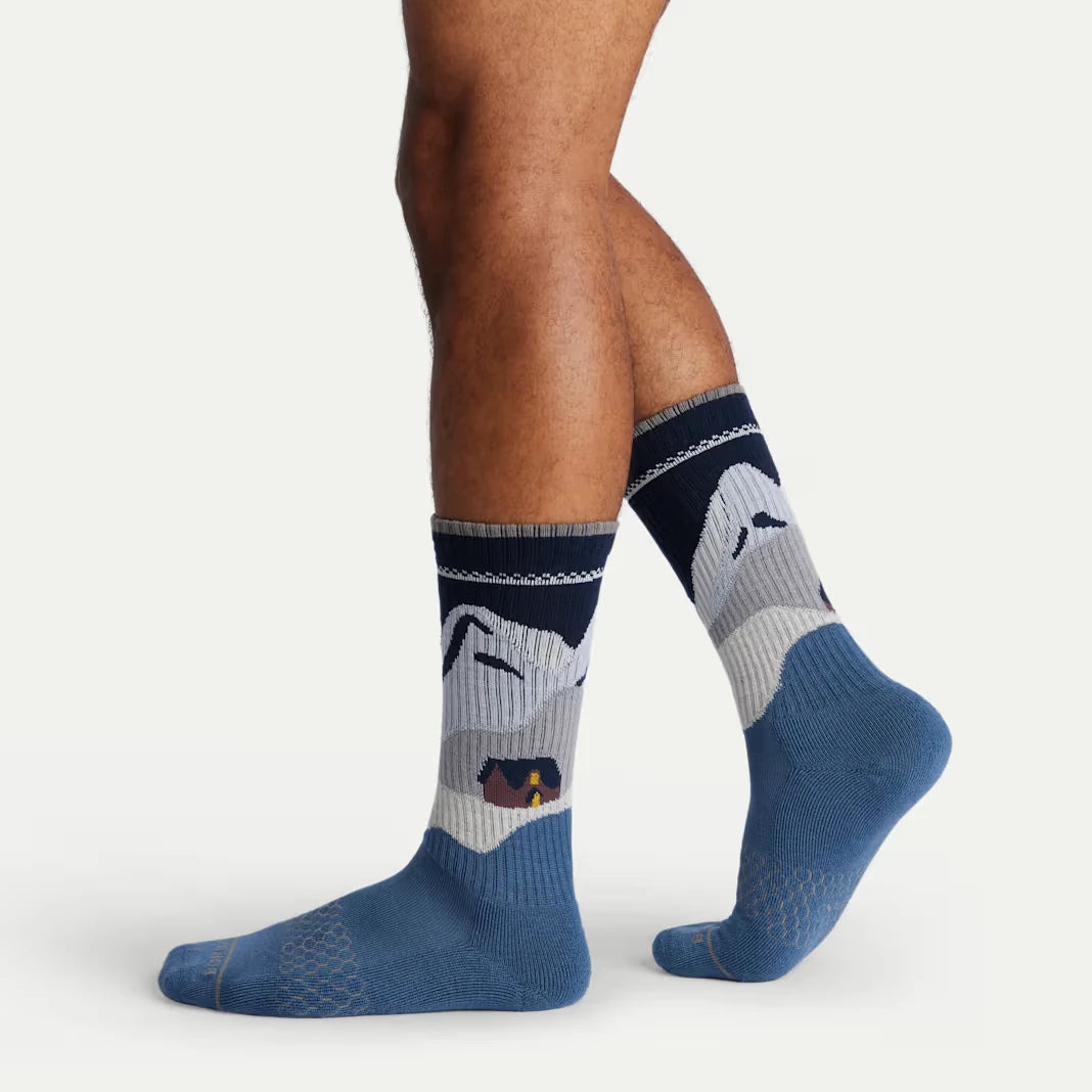 Men's Merino Wool Blend Calf Sock 4-Pack Gift Box - US 2639