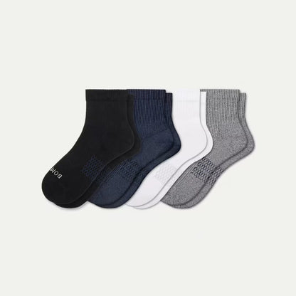 Men's Modern Rib Quarter Sock 4-Pack - US 8123