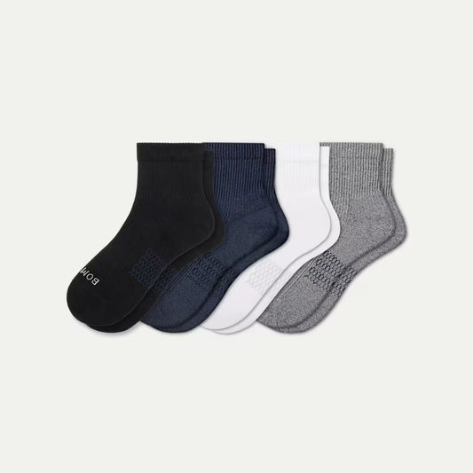 Men's Modern Rib Quarter Sock 4-Pack - US 8123