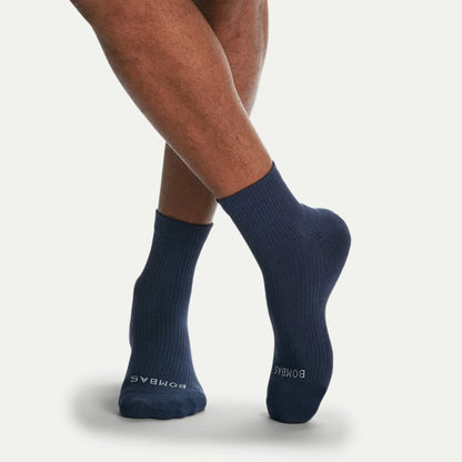 Men's Modern Rib Quarter Sock 4-Pack - US 8123