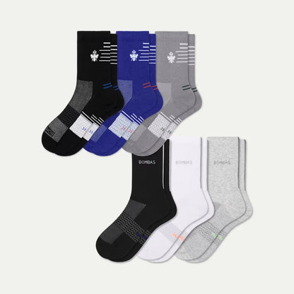 Men's UltraLite Sport Half Calf Sock 6-Pack - US 3479