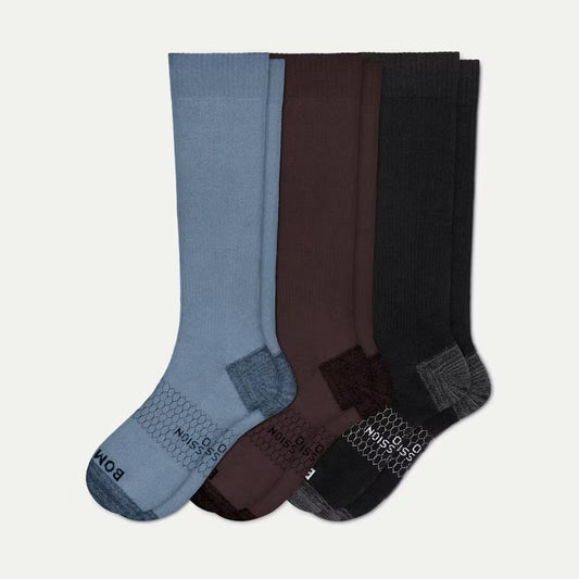 Men's Medical Grade Compression Knee High Sock 3-Pack (20-30mmHg) - US 8260